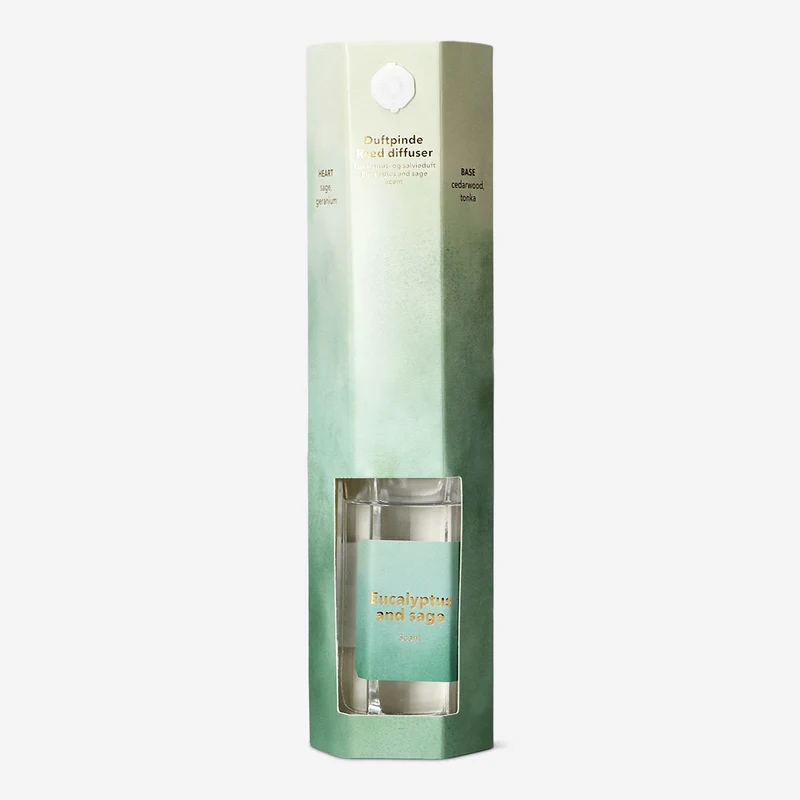 Reed diffuser with eucalyptus and sage fragrance - 100 ml