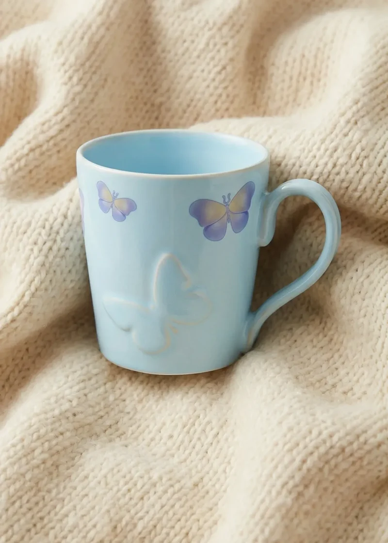 Mug with butterflies - 380 ml