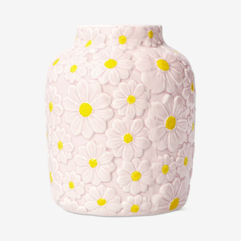Pink flower vase - 15 cm
