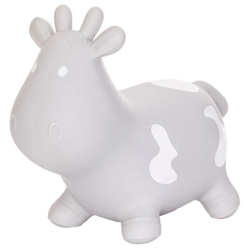 Hoppimals, Salterino di gomma grigio mucca + pompa T-TFF-NN140