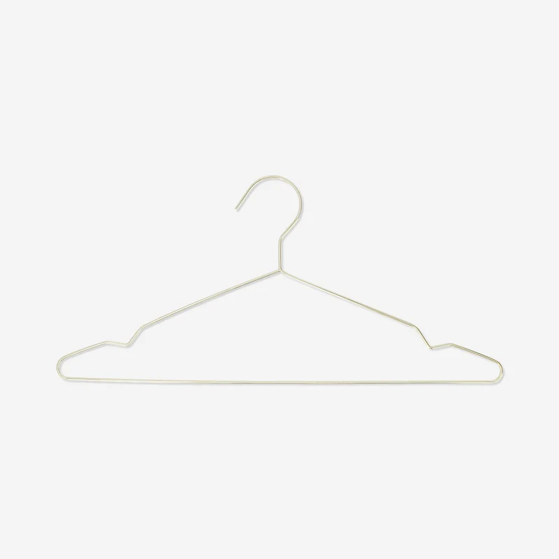 Gold metal hangers - 5 pcs