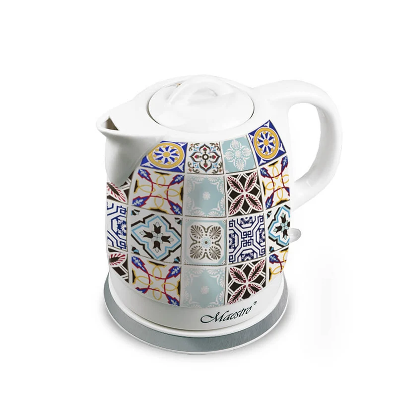 Bollitore in ceramica Maestro, senza fili, 1200W, capacità 1,5l, MR-066-Porto