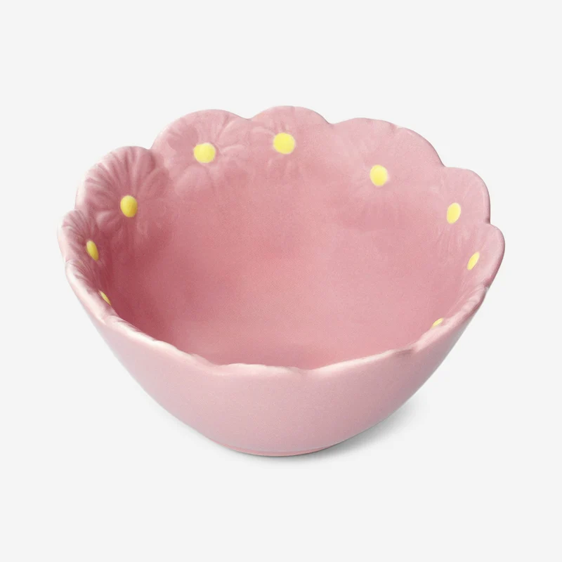Pink flower bowl - 11 cm