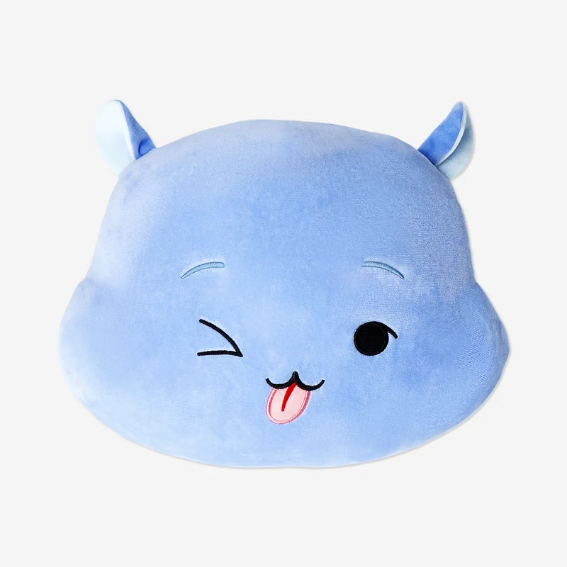 Blue hippo cushion