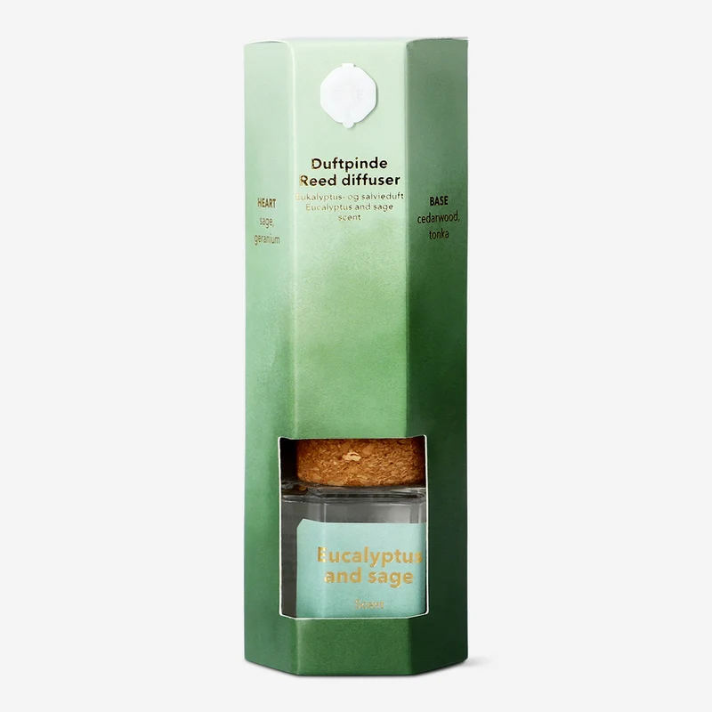Reed diffuser with eucalyptus and sage fragrance - 50 ml