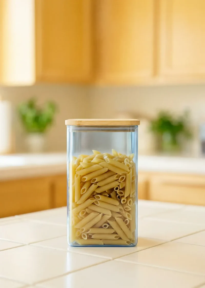 Designer Collection - Blue glass storage container with lid - 1,7 L
