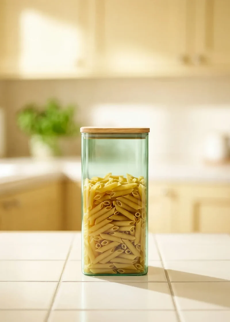 Designer Collection - Green glass storage container with lid - 2,3 L