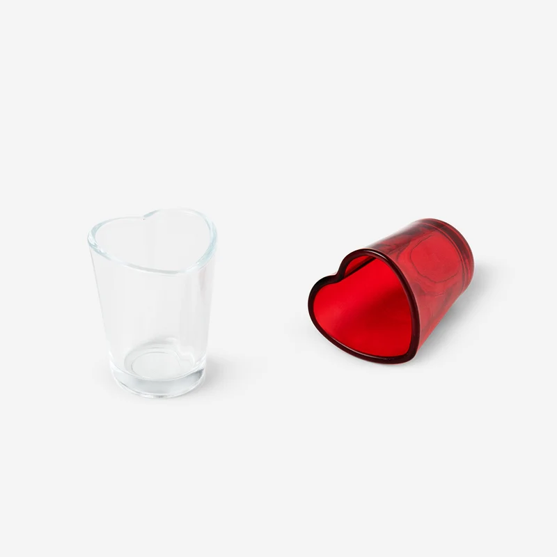 Heart shot glasses - 2 pcs
