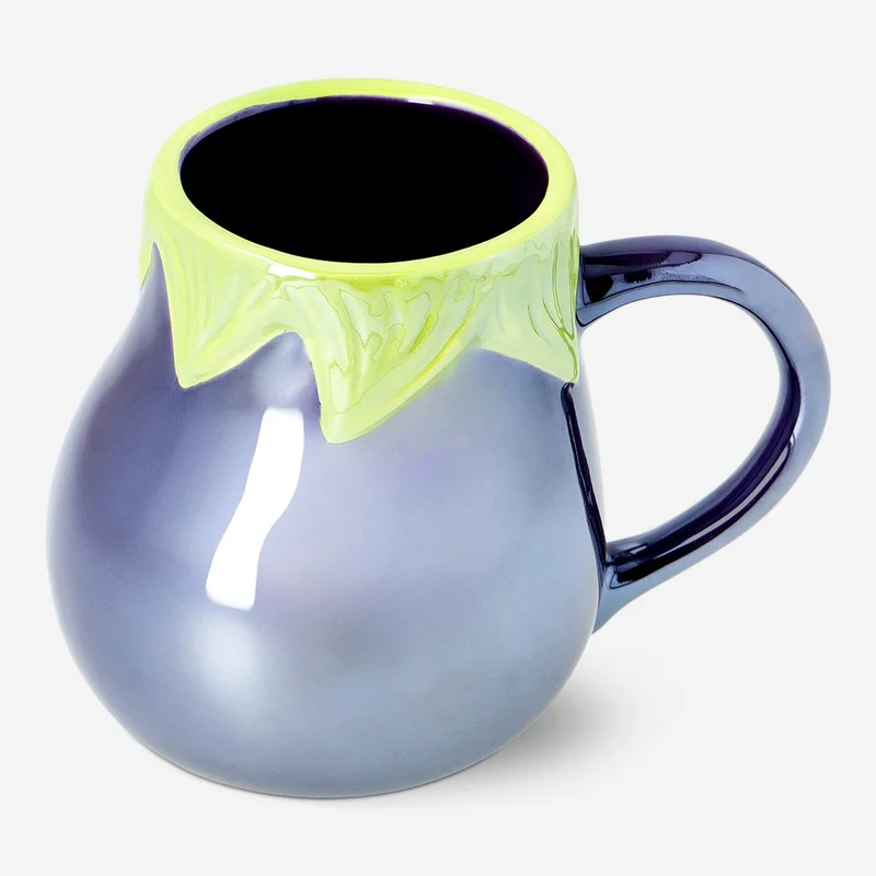 Purple aubergine mug - 390 ml
