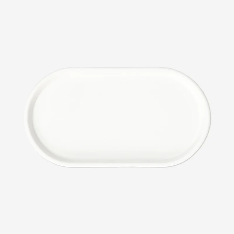 White decorative dish - 18 cm
