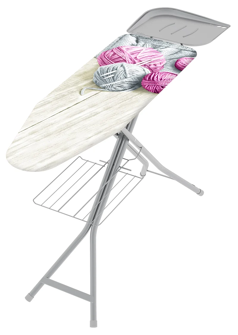 Colombo ASSE Stiro Turbo Vapor 120x40 cm con Porta Caldaia, Acciaio, Grigio