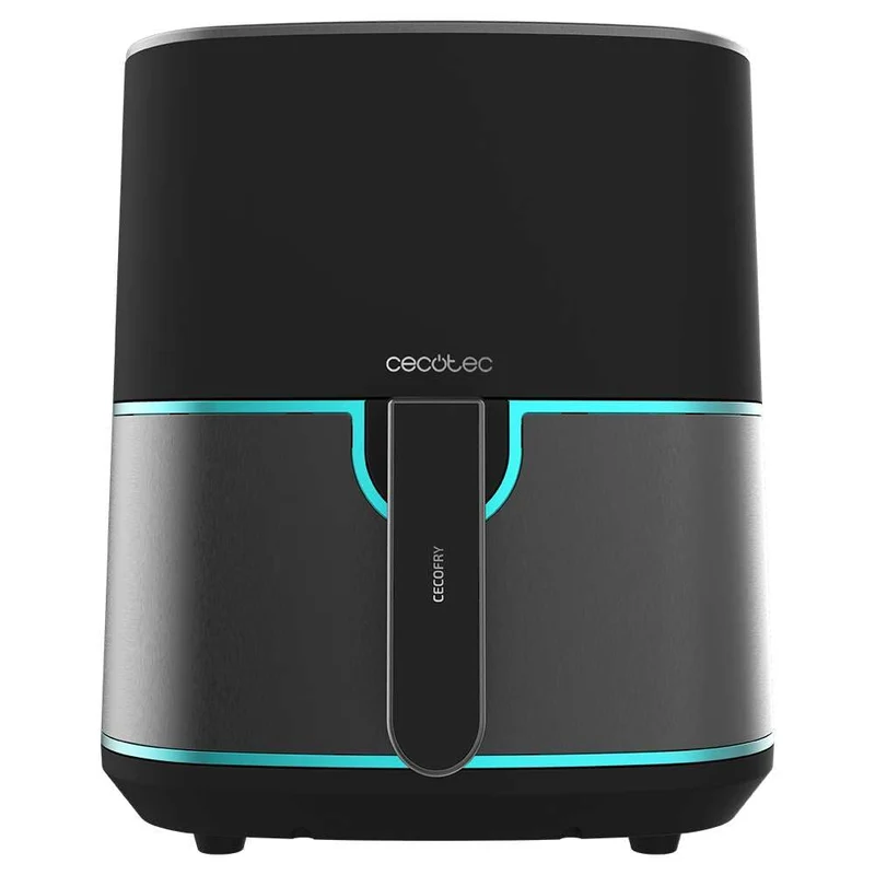 Cecotec Friggitrice ad aria senza olio da 5,5 litri Cecofry Fantastik Inox 5500 Air Fryer. 1700 W, 9 menu, finiture in acciaio inox, tecnologia PerfectCook, 80-200 °C, 0-60 minuti