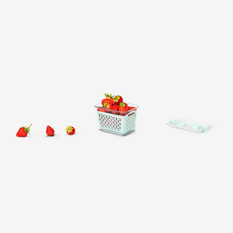 Green food storage for fridge - 14 cm