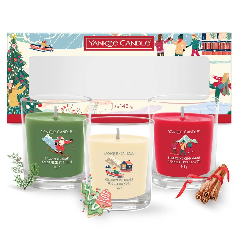 Yankee Candle | Set regalo di candele profumate natalizie | 3 candele in tumbler | Collezione Après Ski | Regali di Natale perfetti per le donne
