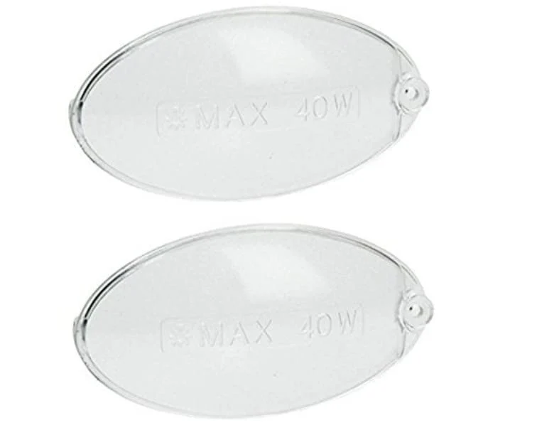 2pz Plafoniera Vetrino Cappa Misura 100 X 54 Mm Ovale Adattabile Faber Ariston