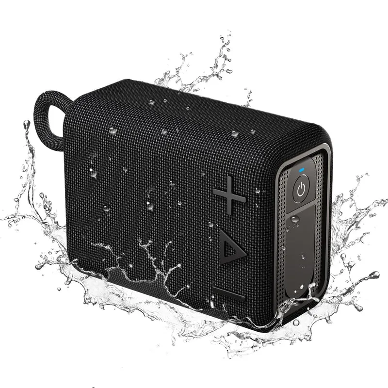 ROYQUEEN Cassa Bluetooth Portatile Potente IP66 Impermeabile Altoparlante Bluetooth, 20H di Autonomia, Micro SD, TWS per casa e all'aperto, viaggi (nero)
