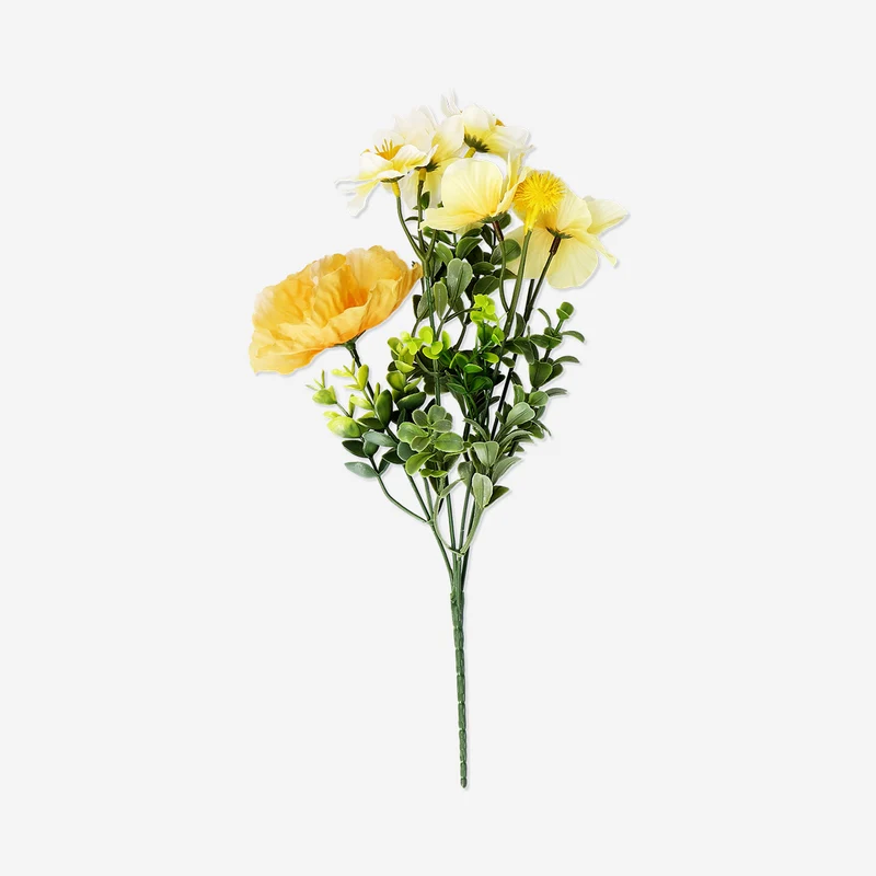 Decorative yellow bouquet - 37 cm