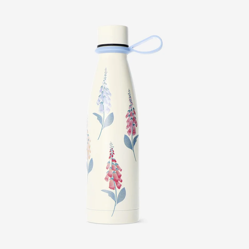 Metal drinking bottle with strap - 480 ml