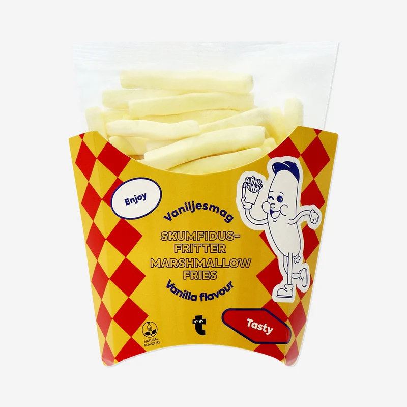 Marshmallow fries in box