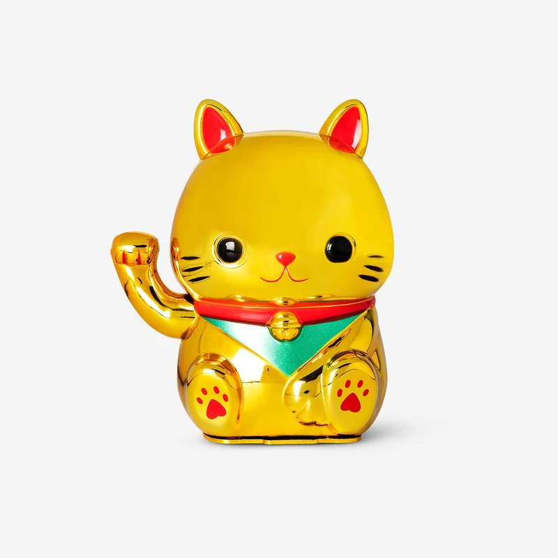 Gold waving cat