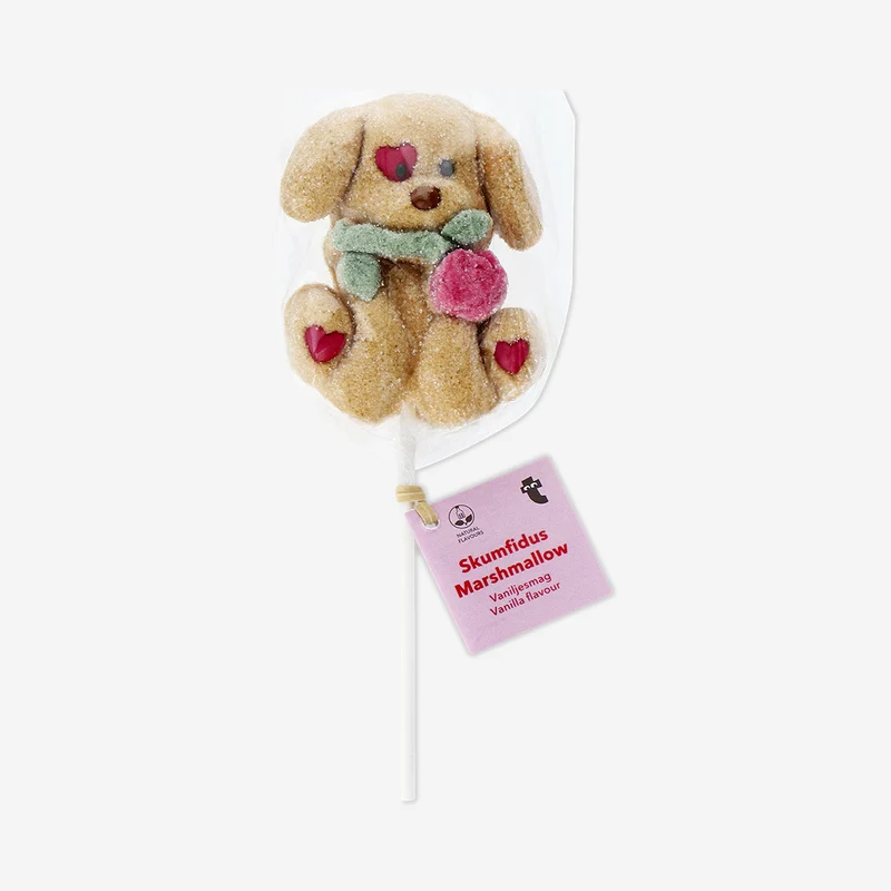 Marshmallow dog on a stick - Vanilla flavour