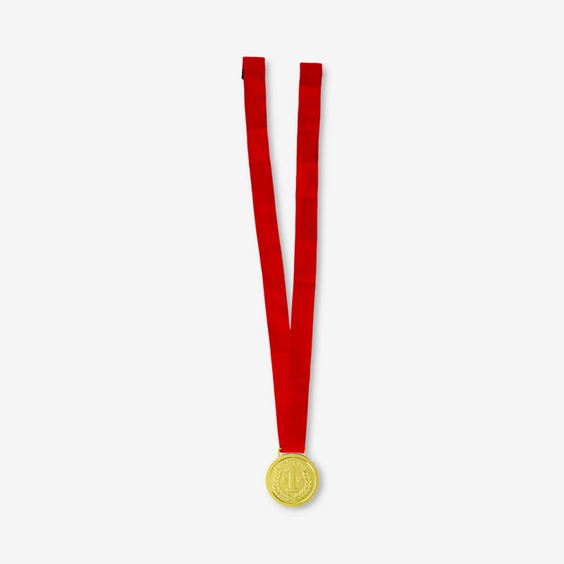 Red winner medal