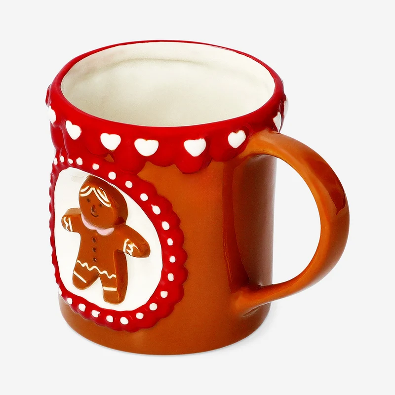 Mug with 3D gingerbread man - 350 ml