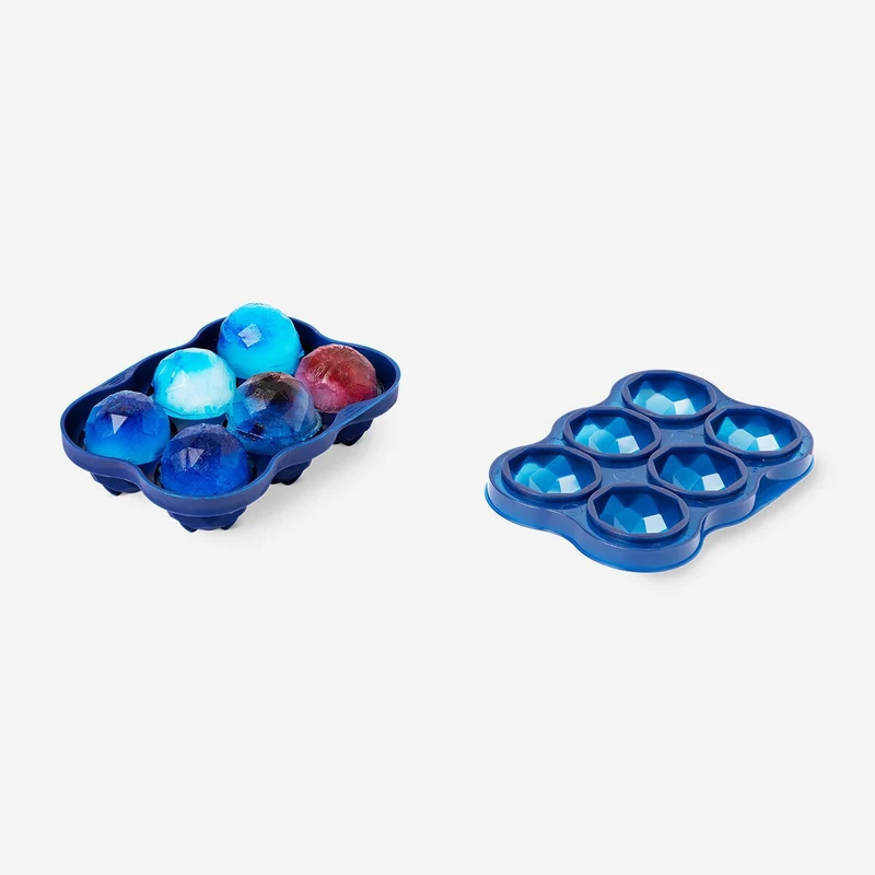 Ice cube tray as disco balls
