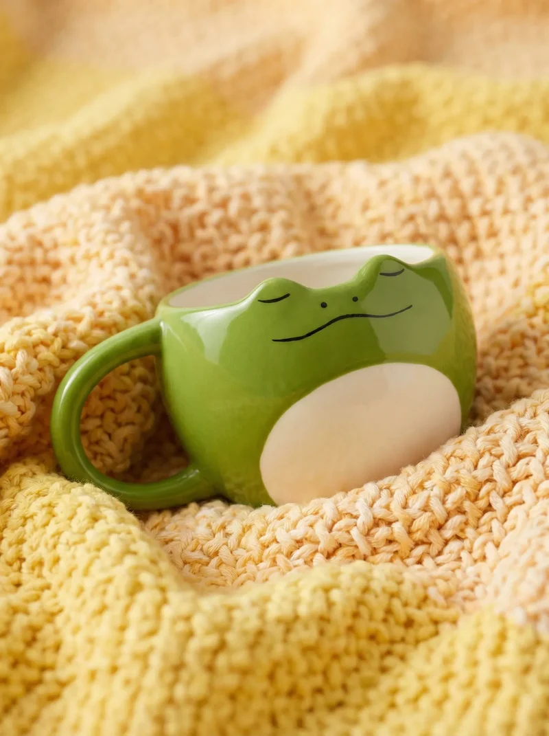 Green frog mug - 350 ml
