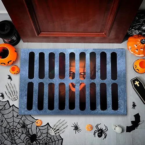 Zerbino di Halloween, Zerbino Horror Divertente, Zerbino Clown di Halloween, Zerbino Horror di Halloween, Zerbini Di Benvenuto Spaventosi Per La Decorazione Di Halloween
