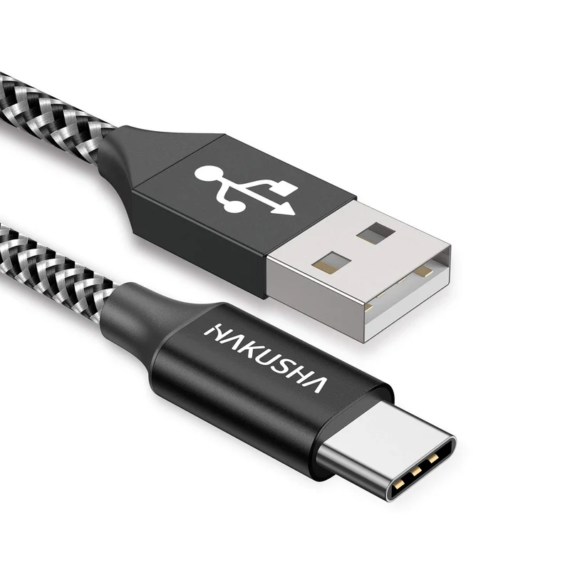 HAKUSHA Cavo USB C, [1M] Cavo USB Tipo C Nylon Ricarica Rapida per Android Samsung Galaxy S21 Ultra,Note 20,Z Fold 3,Huawei P50,Mate 40,MateBook,Xiaomi Mi 11 Lite,OnePlus 9,Google Pixel 5,Realme