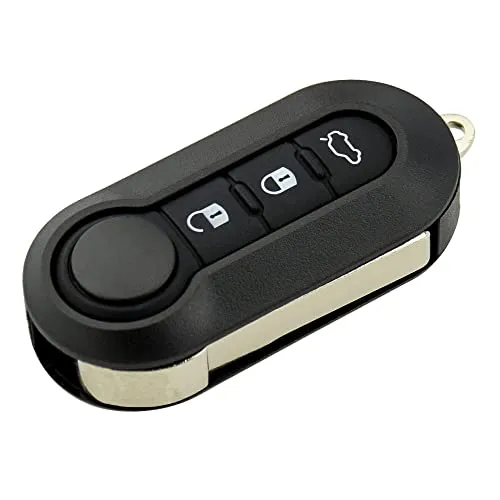 Custodia Guscio Portachiavi Cover per Chiavi Auto con 3 Tasti Compatibile con i modelli di Macchina Fiat Grande Punto, Evo, Panda, Bravo, Stilo, 500 L e Lancia Y, Delta Musa