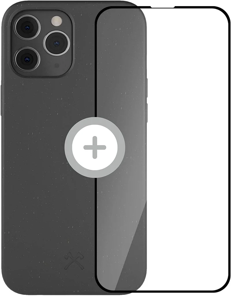 Woodcessories - Custodia Bio Compatibile con iPhone 12 / iPhone 12 PRO - Sostenibile, biodegradabile - BioCase (Giallo Miele)