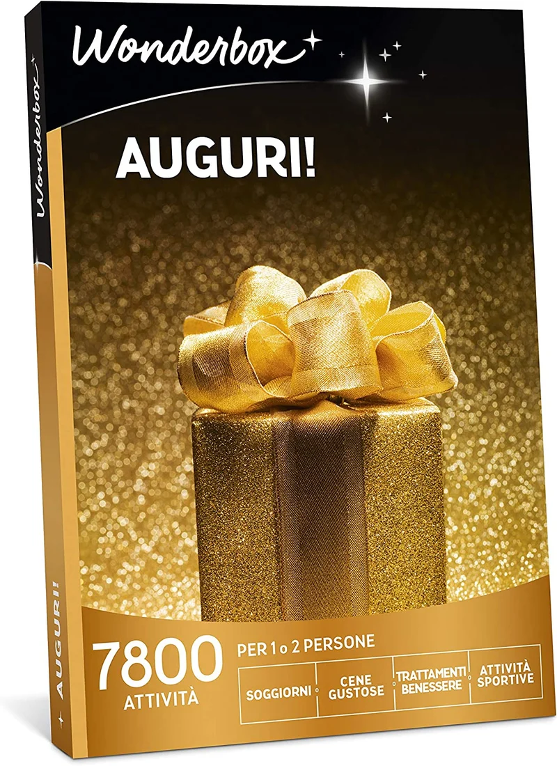 Wonderbox - Box Regalo Di Auguri - Un Insieme Di Idee Regalo Donna, Idee Regalo Uomo E Idee Regalo Natale Che Soddisfano Anche Le Persone Più Esigenti. Ottimo Anche Come Regalo Di Coppia