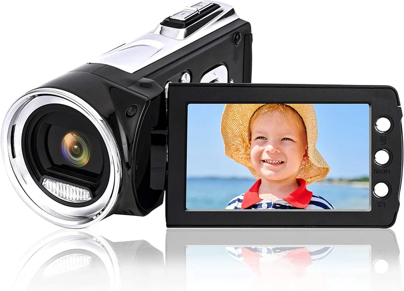 Videocamera digitale per Youtube Vlogging, video camera Mini DV 1080p per bambini/bambini/principianti/adolescenti