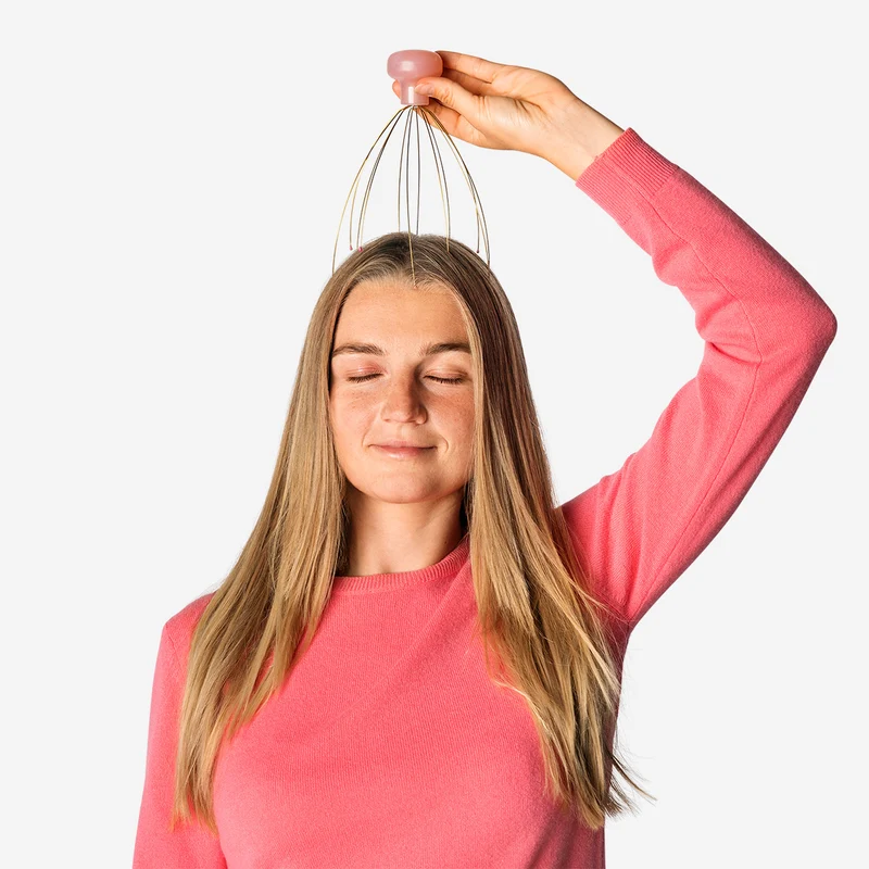Gold head massager
