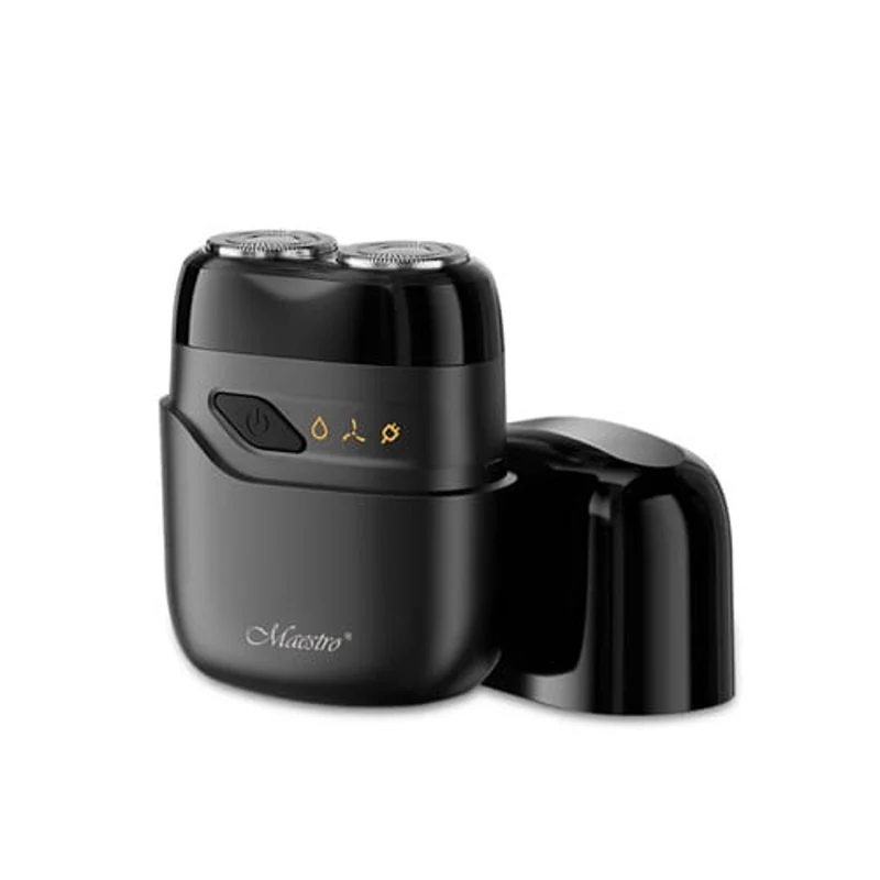 Rasoio elettrico Maestro, 2 testine, ricarica USB C, autonomia fino a 60 minuti, pulizia facile, MR-671