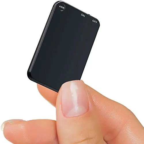 64GB Registratore Vocale Portatile, Telefo Registratore Audio Digitale Professionale Con Attivazione Vocale e Durata Della Batteria di 50 Ore, Mini Registratore per Lezioni Riunioni