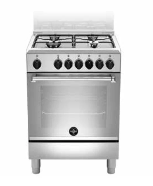 Ⓜ️🔵🔵🔵 LA GERMANIA AMN664EXV/24 - Cucina, 4 fuochi gas, Forno Elettrico Multifunzione, 60x60 cm, Serie Americana, Classe A