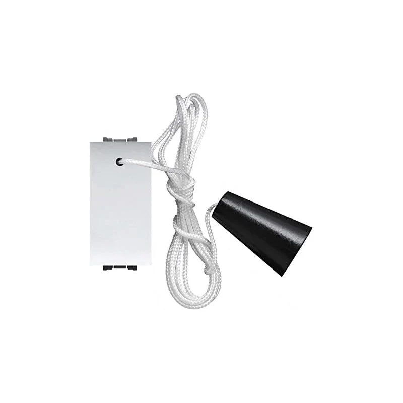 Pulsante Unipolare a Tirante Mylife 16A 250V 1P No Ec Elettrocanali Bianco