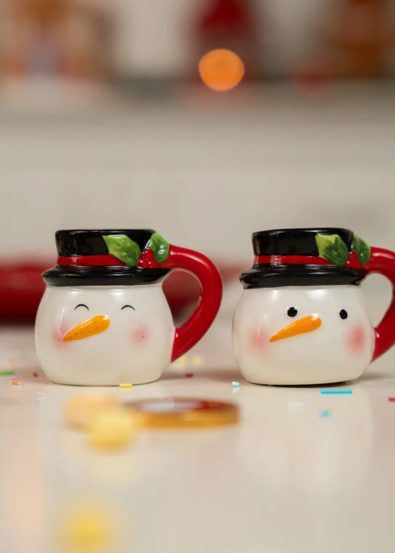 Snowman salt and pepper set