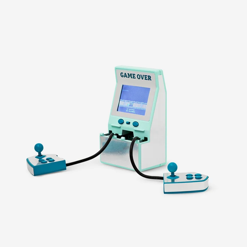 Mini arcade game machine for two players