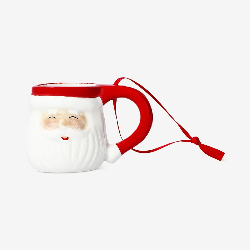 Mini Santa mug ornament