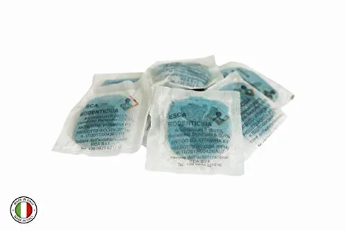 CIFO Veleno per Topi e Ratti, Esca Ratticida e Topicida in Buste Potente e Appetibile, Aroma Zuccherina,Latte e Farina per Interno, Esterno e Casa, con Amaricante per Bambini e Animali Domestici.