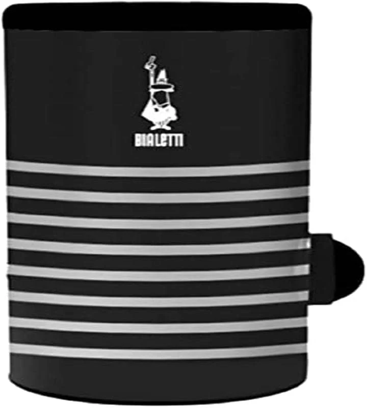 Bialetti Barattolo con Dosatore Caffè, tappo con guide, Adatto ad ogni modello di Moka Da 1 Tazza a 9 Tazze, ideale per 250gr di Caffè Macinato, Nero