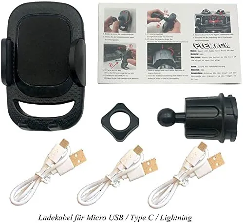 Supporto Porta Telefono per Smart 453, Smart 453 Forfour Fortwo Accessori Supporto Smartphone per Autoradio