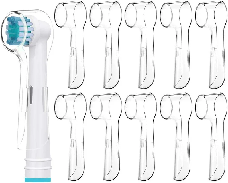 6 Copertura Spazzolino Elettrico - Copri spazzolino Compatibile Con Oral B, Copertura Protettiva per testine spazzolino elettrico - Copertura spazzolino Antipolvere Trasparente - DeBizz (6)