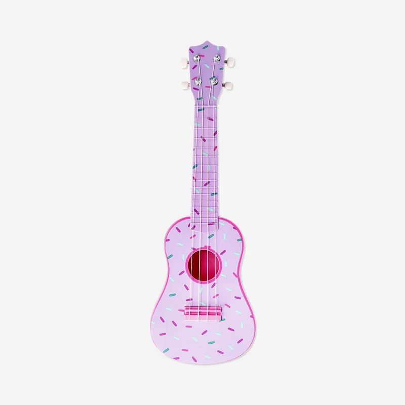 Ukulele with doughnut print