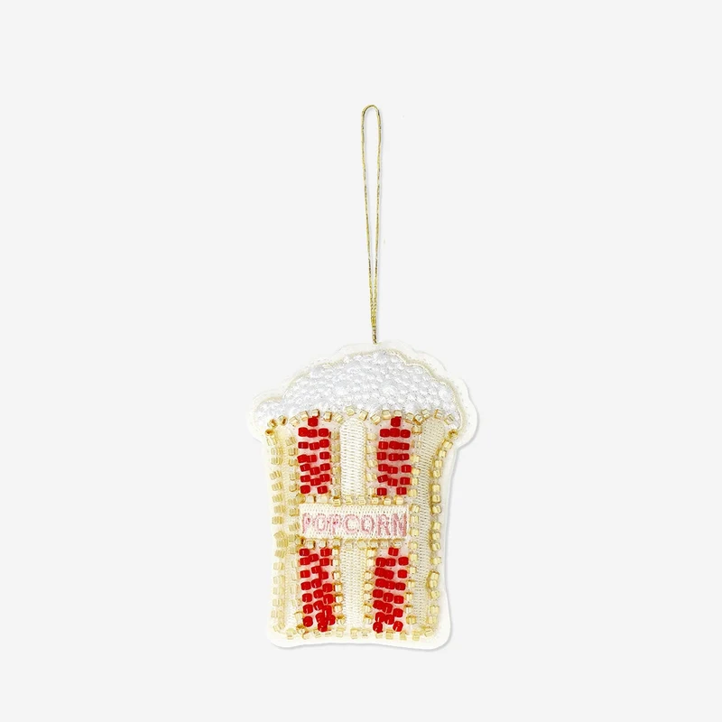 Hanging ornament - Popcorn with beads