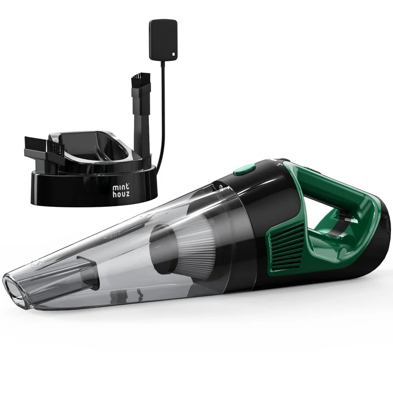 Minthouz Aspirabriciole Per Auto Senza Fili, Aspirapolvere Portatile 120 W, Ricarica Rapida, 30 Minuti Di Autonomia, Facile Da Pulire Con 2 Filtri Hepa, Con Luce Led, Adatto A Casa, Auto, Ufficio